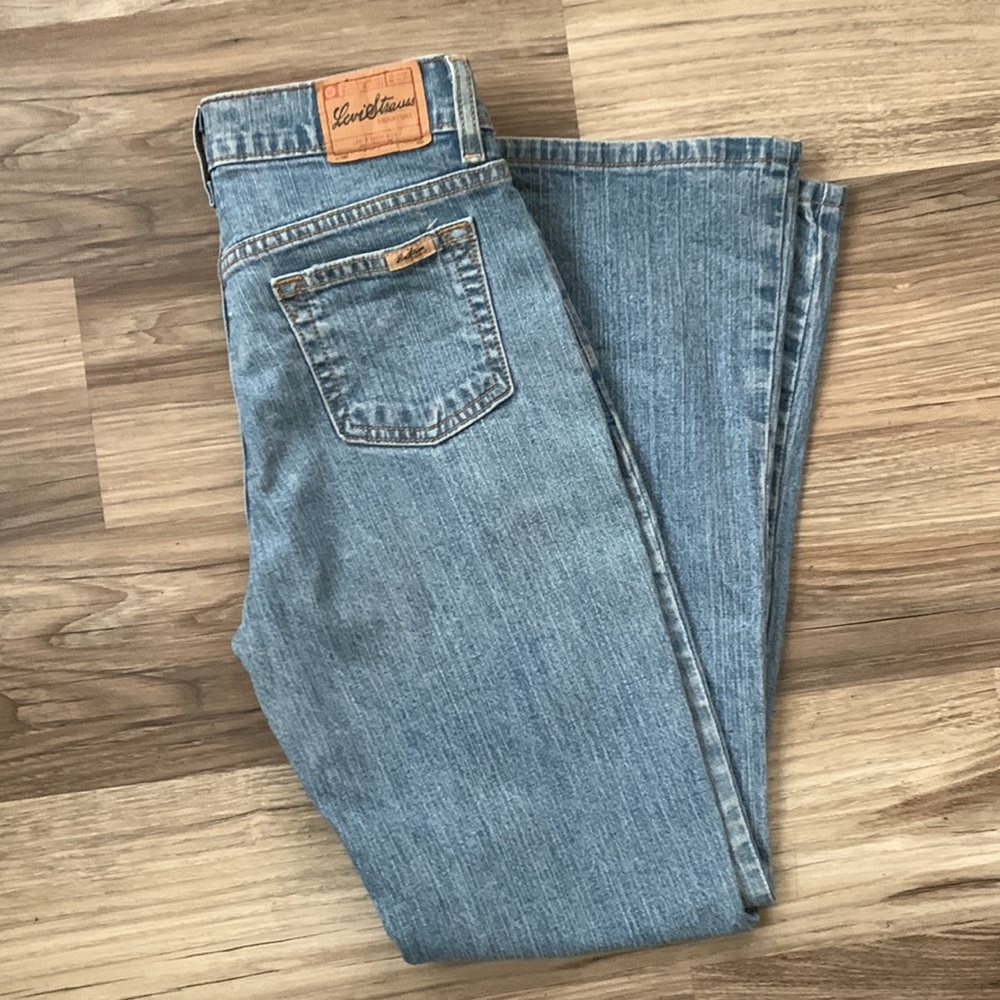 Levi Strauss Signature Stretch Bootcut Denim Jean 14R 14 Reg Girls Vintage Levis